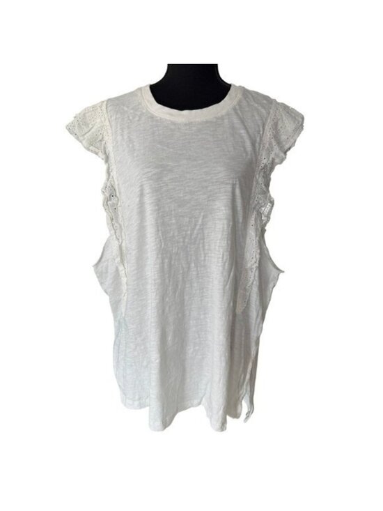 Tops - Trim Slub Cotton Tank Top
